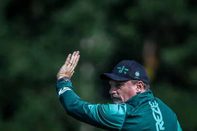 Treino do Juventude para a sexta rodada da Série A do Brasileirão. Na foto, o técnico Fábio Matias.<!-- NICAID(16022945) -->