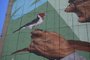 Porto Alegre, RS, Brasil, 14/11/2022 - O ambientalista gaúcho José Lutzenberger recebe uma homenagem na Virada Sustentável 2022 com um mural dedicado em Porto Alegre - Foto: Ronaldo Bernardi/Agência RBS<!-- NICAID(15264463) -->