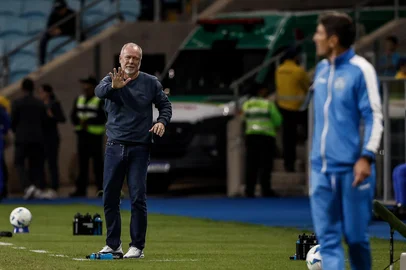 13.04.25, Porto Alegre, RS, Brasil: Sudamericana Grêmio x Godoy Cruz: Fotos: Duda Fortes/Agencia RBSIndexador: Andre Avila<!-- NICAID(16036340) -->