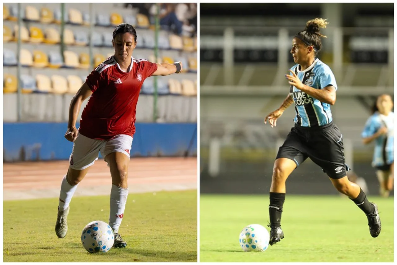 Fotos de Lara Vantzen/Inter/Rodrigo Fatturi/Grêmio