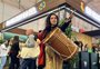 Emily Borghetti leva chula, milonga e bombo leguero para feira de turismo em Portugal; veja vídeo