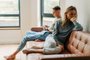 A young woman is sad and offended by her partner. Concept of problem in relationshipIndexador: TITOVA ILONAFonte: 497078966<!-- NICAID(15481877) -->