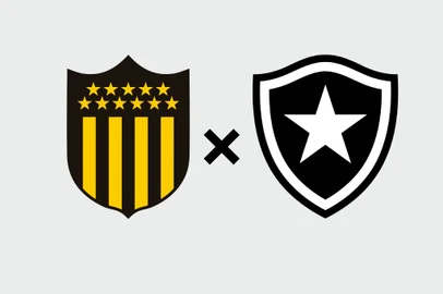 Peñarol x Botafogo escudos