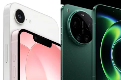 Montagem de fotos / iPhone e Xiaomi / Divulgação iPhone 17e ou Xiaomi 17 Ultra: qual vale mais a pena? Compare preço, câmera, tela e bateria<!-- NICAID(16242531) -->