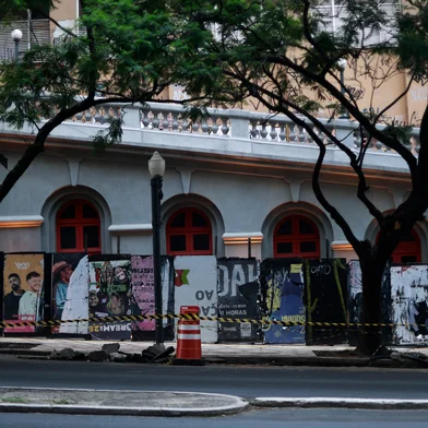 PORTO ALEGRE, RS, BRASIL, 29-01-2026: Pichações ja surgiram no viaduto da Borges antes mesmo de ser entregue. (Foto: André Ávila/Agência RBS)Indexador: Andre Avila<!-- NICAID(16214522) -->