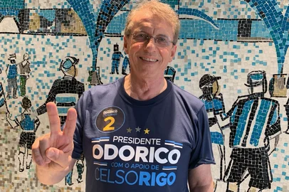 Eleição presidencial do Grêmio: candidato Odorico Romani, da Chapa 2<!-- NICAID(16163606) -->