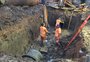 FOTOS: adutora se rompe e estação de tratamento de água é desligada em Porto Alegre