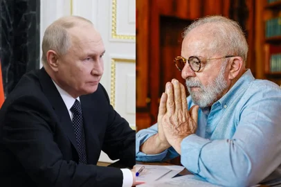 Vladimir Putin e Luiz Inácio Lula da Silva