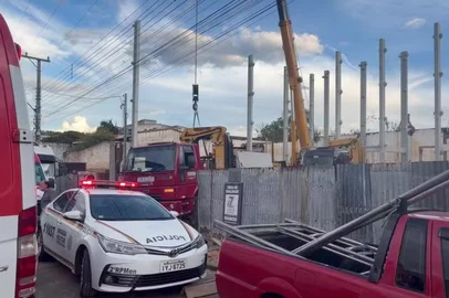 Homem morre após queda de concreto durante construção de prédio pré-moldado no RS
