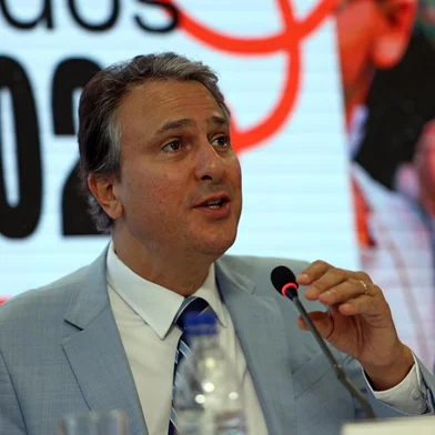 Brasília (DF), 14.08.2024 - O ministro da Educação, Camilo Santana divulga os resultados de 2023 do Índice de Desenvolvimento da Educação Básica (Ideb). Foto: José Cruz/Agência Brasil<!-- NICAID(15840657) -->