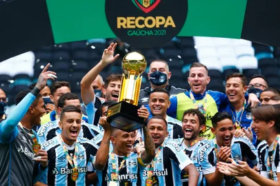 PORTO ALEGRE, RS, BRASIL,  06/06/2021-   Grêmio x Santa Cruz pela Recopa Gaúcha. Foto: Marco Favero / Agencia RBS<!-- NICAID(14801911) -->