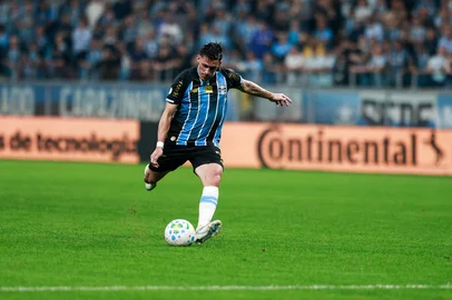 PORTO ALEGRE, RS, BRASIL, 06-08-2026: Grêmio recebe o Mirassol, na Arena, em partida que vale vaga nas Quartas-de-Final da Copa do Brasil. Fotos: Duda Fortes/Grupo RBS<!-- NICAID(16340946) -->