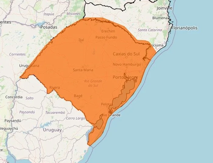 Instituto Nacional de Meteorologia (Inmet) / Reprodução Instituto Nacional de Meteorologia (Inmet) / Reprodução