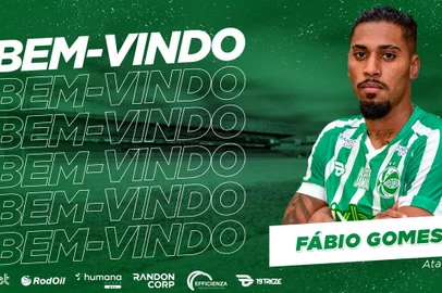 Centraovante Fábio Gomes é anunciado como novo reforço do Juventude para a Série B.<!-- NICAID(15476180) -->