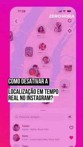 Nova atualização do Instagram: localização em tempo real 