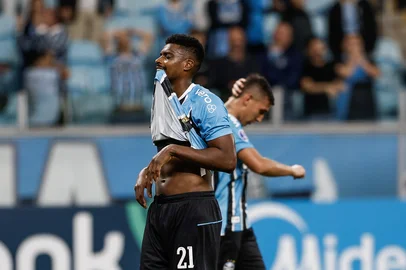13.04.25, Porto Alegre, RS, Brasil: Sudamericana Grêmio x Godoy Cruz: Fotos: Duda Fortes/Agencia RBSIndexador: Andre Avila<!-- NICAID(16036396) -->