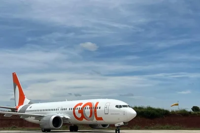GOL pousa em Passo Fundo com Boeing pela primeira vezFoto: GOL Linhas Aéreas / Divulgação<!-- NICAID(15613101) -->