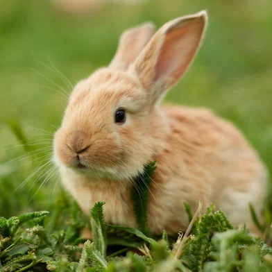 Cute easter orange bunny rabbit on green grassCoelhinho da páscoa. Foto: Vladimir Koshkarov / stock.adobe.comIndexador: Vladimir KoshkarovFonte: 354033122<!-- NICAID(15397536) -->