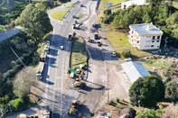 Desvio de trânsito será liberado neste domingo em trecho da obra de duplicação da RS-453 entre Farroupilha e Garibaldi. Na foto, imagem das obras na sexta-feira<!-- NICAID(16329604) -->