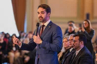 PORTO ALEGRE, RIO GRANDE DO SUL, BRASIL, 25.6.2025 — Governador Eduardo Leite anuncia a criação da Secretaria da Mulher.<!-- NICAID(16066987) -->