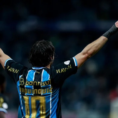 PORTO ALEGRE, RS, BRASIL, 03-09-2026: Grêmio vs Internacional, clássico GreNal nº454, pelo jogo de volta das Quartas-de-Final da Copa do Brasil 2026. O jogo ocorre na Arena, em Porto Alegre. Foto: Duda Fortes/Grupo RBS<!-- NICAID(16359176) -->