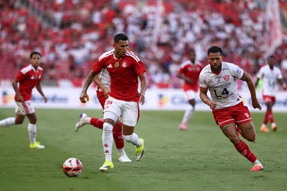 PORTO ALEGRE, RS, BRASIL, 08-02-2026: Internacional x São Luiz, jogo válido pelas quartas de final do Gauchão 2026, no Estádio Beira-Rio. Foto: Bruno Todeschini/Agência RBSIndexador: Bruno Todeschini<!-- NICAID(16221269) -->
