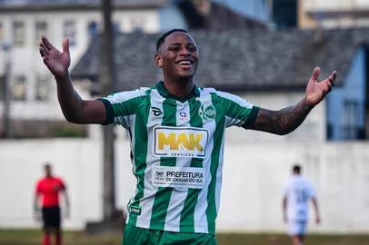 Juventude X Santos pelo Brasileirão Sub-20. Atacante Marlon<!-- NICAID(16058387) -->