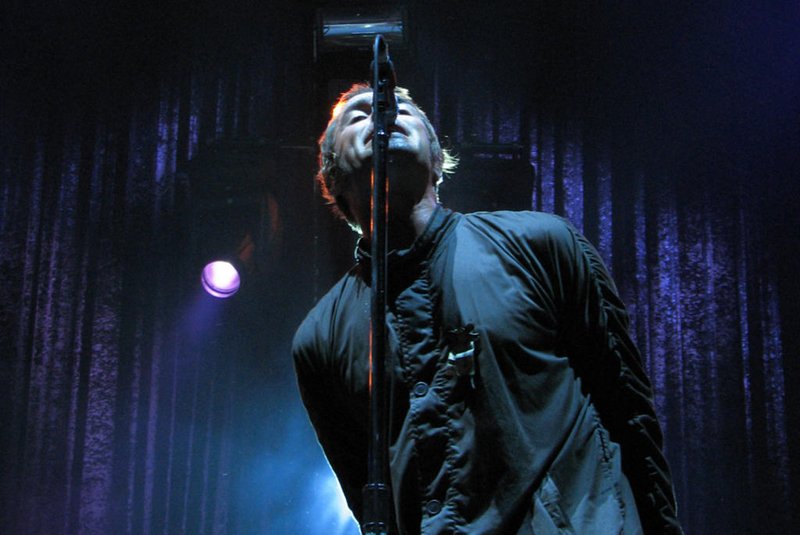Cantor inglês Liam Gallagher, vocalista da banda de rock Oasis<!-- NICAID(9564469) -->