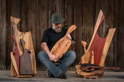 Daniel Castelli, artesão e anfitrião da Monã – Hospitalidade e Natureza, em Canela.<!-- NICAID(16011588) -->