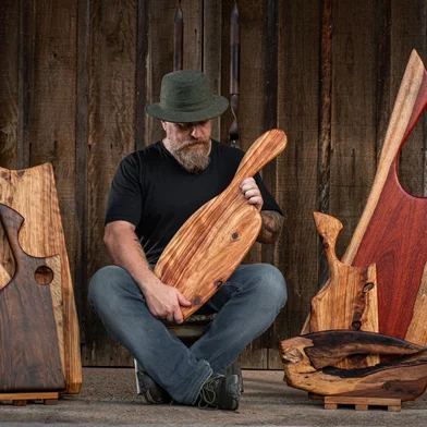 Daniel Castelli, artesão e anfitrião da Monã – Hospitalidade e Natureza, em Canela.<!-- NICAID(16011588) -->