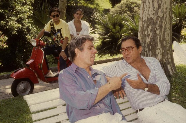 SX Rio de Janeiro (RJ) Fevereiro - 1986 Novela TI TI TI  - Reginaldo Faria e Luiz Gustavo. Foto Cezar Loureiro / Agência O Globo<!-- NICAID(3118477) -->