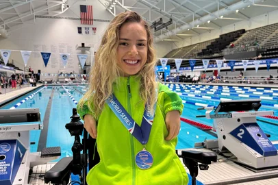 Nadadora Larissa Rodrigues, do Recreio da Juventude, disputa seletiva nacional do Circuito Paralímpico Loterias Caixa em busca de vaga no Mundial<!-- NICAID(16043453) -->