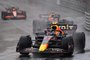 Red Bull Racing's Mexican driver Sergio Perez drives in the rain during a formation lap ahead of a delayed race start at the Monaco Formula 1 Grand Prix at the Monaco street circuit in Monaco, on May 29, 2022. (Photo by ANDREJ ISAKOVIC / AFP)Editoria: SPOLocal: MonacoIndexador: ANDREJ ISAKOVICSecao: motor racingFonte: AFPFotógrafo: STF<!-- NICAID(15109922) -->