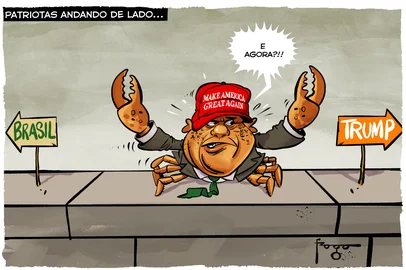 PORTO ALEGRE, RS, BRASIL, 09-07-2025: Charge de Gilmar Fraga. Foto: Gilmar Fraga/Agência RBS<!-- NICAID(16078064) -->