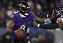 Com show de Lamar Jackson, Ravens garantem favoritismo contra os Texans na NFL