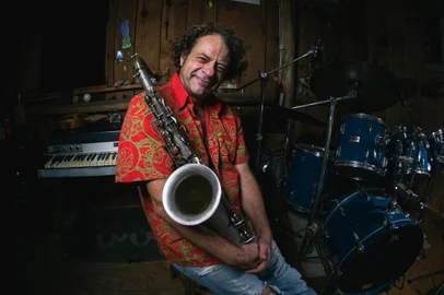 Pedro Strasser se apresenta no priemrio dia do Mississippi Delta Blues Festival.<!-- NICAID(15572222) -->