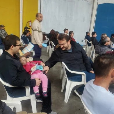 Rafael Bueno, Maria Rafaela e João Uez em reunião na UAB.<!-- NICAID(15168860) -->