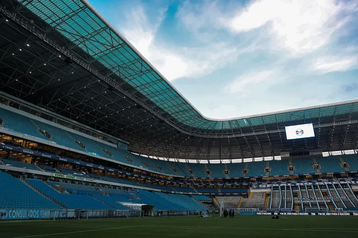 Partida desta terça-feira foi a terceira do Grêmio em casa na temporada.