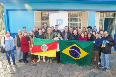 Neste sábado, dia 29, o Partido Progressista realizou uma convenção municipal em Caxias do Sul. Durante o encontro foram escolhidos os membros do Diretório Municipal para a gestão 2024/2025. O encontro na sede do partido, na rua Bento Gonçalves. O novo presidente é o vereador Alexandre Bortoluz “Bortola”.Foto: Mateus Argenta / Divulgação<!-- NICAID(15801812) -->