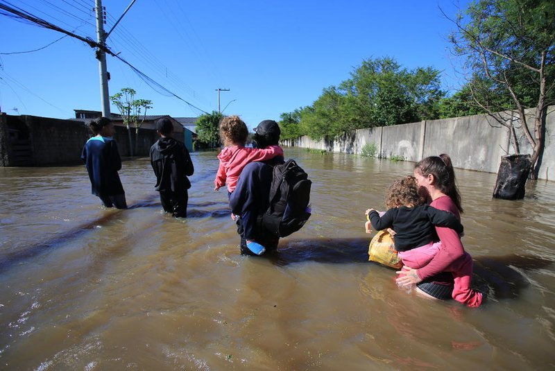 Eldorado do Sul, RS, Brasil, 20/11/2023 - Eldorado do Sul sofre com inundações com cheia do Rio Jacuí - Foto: Ronaldo Bernardi/Agência RBS<!-- NICAID(15602903) -->