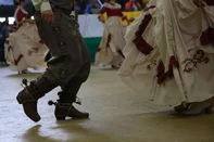 SANTA CRUZ DO SUL, RS, BRASIL, 18-11-2018. 33ª edição do Encontro de Artes e Tradição (Enart). Apresentação Grupo Nativista Ibirapuita, de Alegrete (TADEU VILANI/AGÊNCIA RBS)-CRÉDITO fotógrafo: Tadeu Vilani, Agência RBS, 18/11/2018<!-- NICAID(13836032) -->