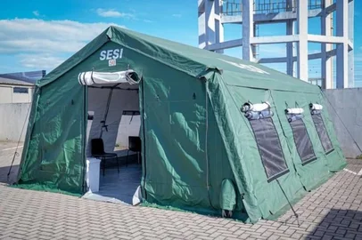 Carazinho recebe tenda de saúde do Sesi para reforçar atendimento primário<!-- NICAID(16081465) -->