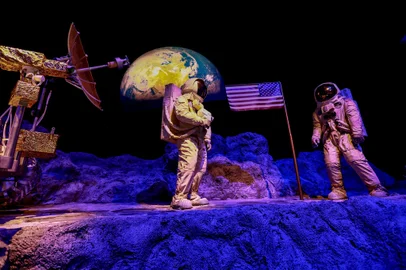 CANELA, RS, BRASIL, 09/05/2023. Inauguração do Space Adventure em Canela, uma estação da Nasa em plena Serra Gaúcha. (Neimar De Cesero/Agência RBS)<!-- NICAID(15424116) -->