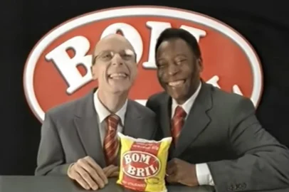 Carlos Moreno, Garoto Bombril, em 2007, em propaganda com Pelé<!-- NICAID(15894132) -->