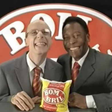 Carlos Moreno, Garoto Bombril, em 2007, em propaganda com Pelé<!-- NICAID(15894132) -->