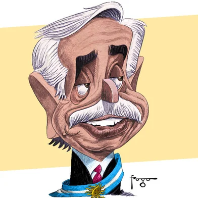 FRASES DA SEMANA, caricatura de Alberto Fernández, Presidente da Argentina. FOTO: Gilmar Fraga, Agência RBS (ONLINE)<!-- NICAID(15421049) -->