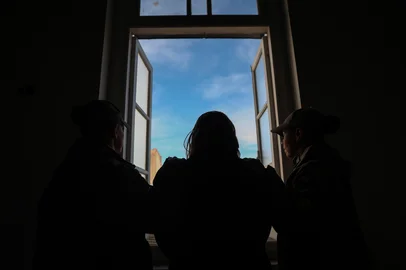 PORTO ALEGRE, RS, BRASIL, 04-07-2025: Patrulha Maria da Penha não tem aumento há 4 anos. A Patrulha Maria da Penha da Brigada Militar é destinada a atender ocorrências de violência doméstica contra mulheres e também garante a fiscalização do cumprimento de medidas protetivas às vítimas de agressores. Foto: Jonathan Heckler/Agência RBS<!-- NICAID(16073367) -->