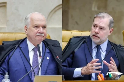 Ministros do STF Edson Fachin e Dias Toffoli<!-- NICAID(16183446) -->