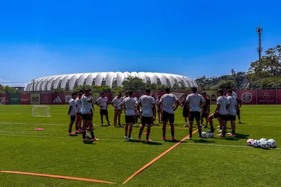 Ricardo Duarte / Inter/Divulgação Treino do Inter no CT Parque Gigante<!-- NICAID(16168086) -->