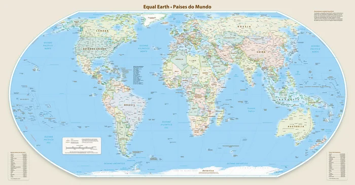 Equal Earth Projection / Reprodução